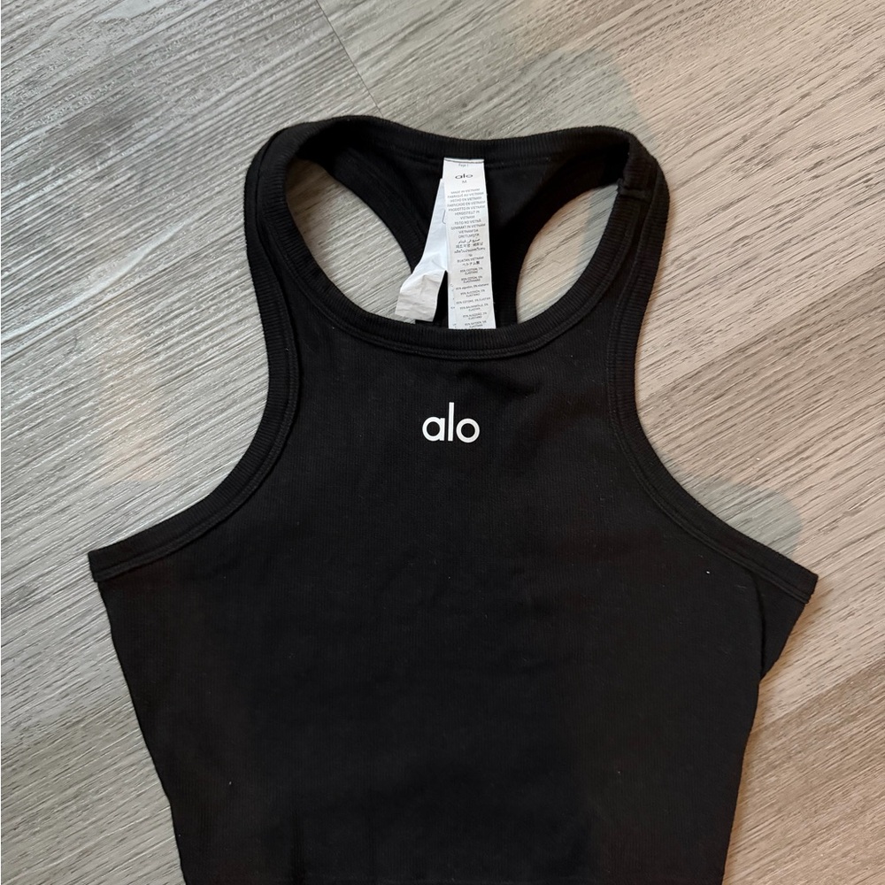 ALO Yoga Black Aspire Tank Top